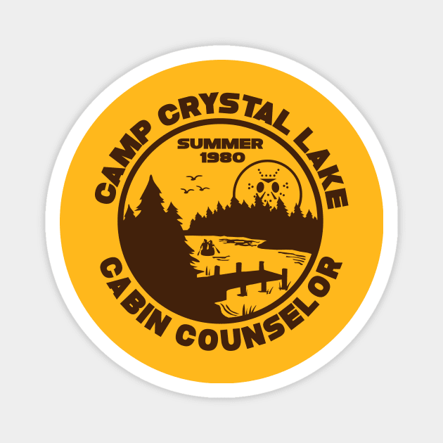 Camp Crystal Lake Counselor Magnet by Mike Ralph Creative